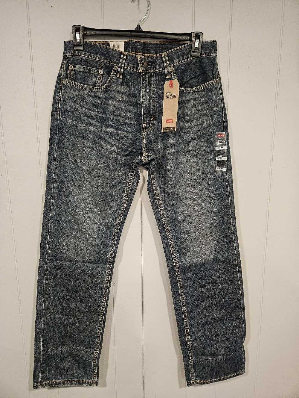 Levi's 559 Men's 32x32 Relaxed Fit Straight Leg Denim Blue Jeans 100% Cotton NWT